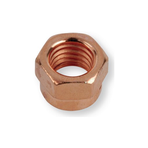 Auspuff-Schlitzmutter DIN14441 Stahl 8 M6 verkupfert